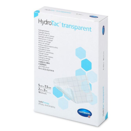 Plasturi si pansamente - Pansament hidrogel HydroTac transparent 5x7.5 cm, 10 bucati, Hartmann, sinapis.ro