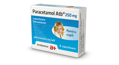 Raceala si gripa - Paracetamol 250 mg, Cutie 6 supozitoare, Antibiotice, sinapis.ro