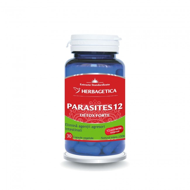 Antihelmintice (antiparazitare) - Parasites 12 detox forte 30 capsule, sinapis.ro