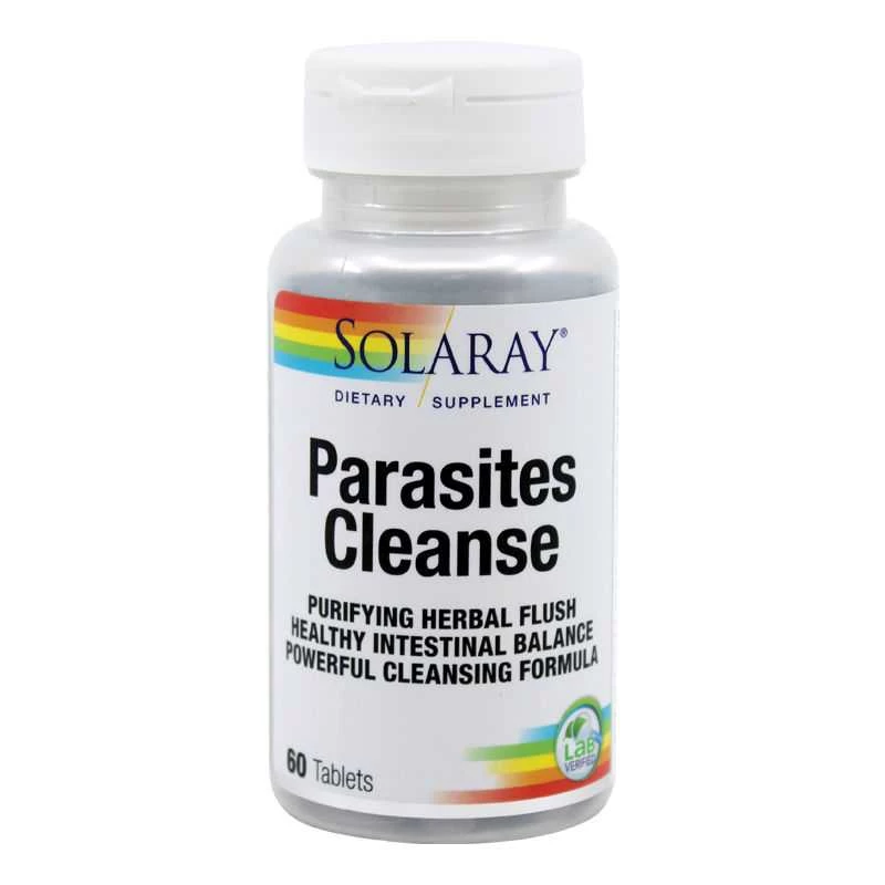 SUPLIMENTE - Parasites Cleanse Solaray, 60 tablete, Secom, sinapis.ro