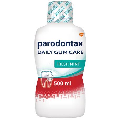Apa de gura - Parodontax Apa de gura Daily Gum Care Fresh Mint 500ml , sinapis.ro