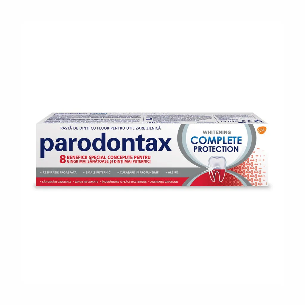 Pasta de dinti - Parodontax, pastă de dinți Complete Protection Whitening, 75ml, Glaxo, sinapis.ro