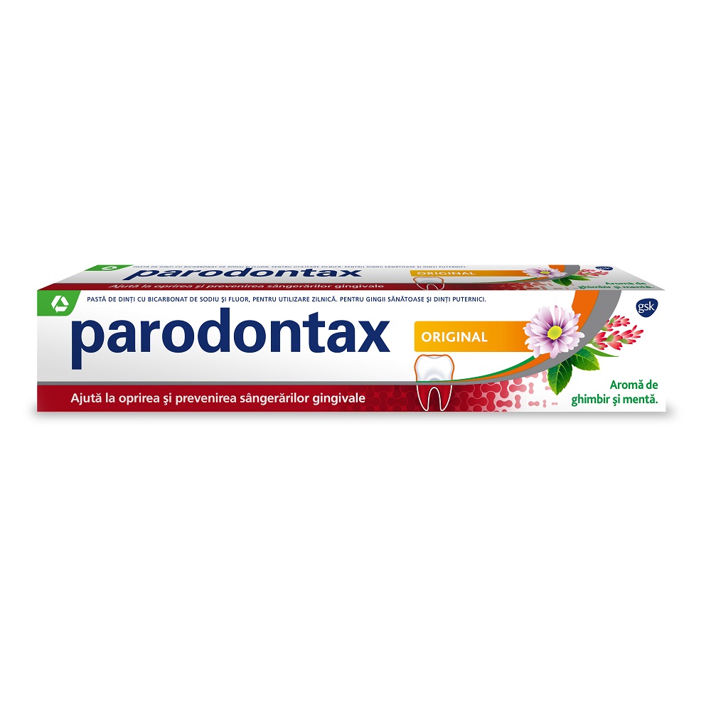Pasta de dinti - Parodontax pasta dinti original 75ml, sinapis.ro