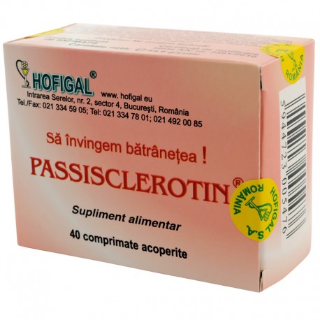 Uz general - Passisclerotin, 40 comprimate, Hofigal, sinapis.ro