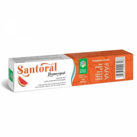Pasta de dinti - Pastă de dinți Santoral homeopată 75 ml, Santo Raphael, sinapis.ro