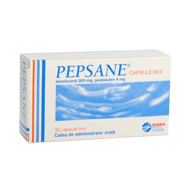 Antiacide - Pepsane, 300mg/4mg, 30 capsule, Lab. Mayoly, sinapis.ro