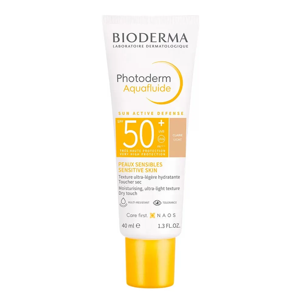 Produse cu SPF pentru fata - Photoderm Aquafluide Claire cremă lejeră cu SPF50+ 40ml, Bioderma, sinapis.ro