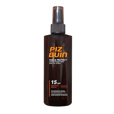 Produse cu SPF pentru corp - Piz Buin Tan & Protect SPF 15, ulei spray 150 ml, sinapis.ro