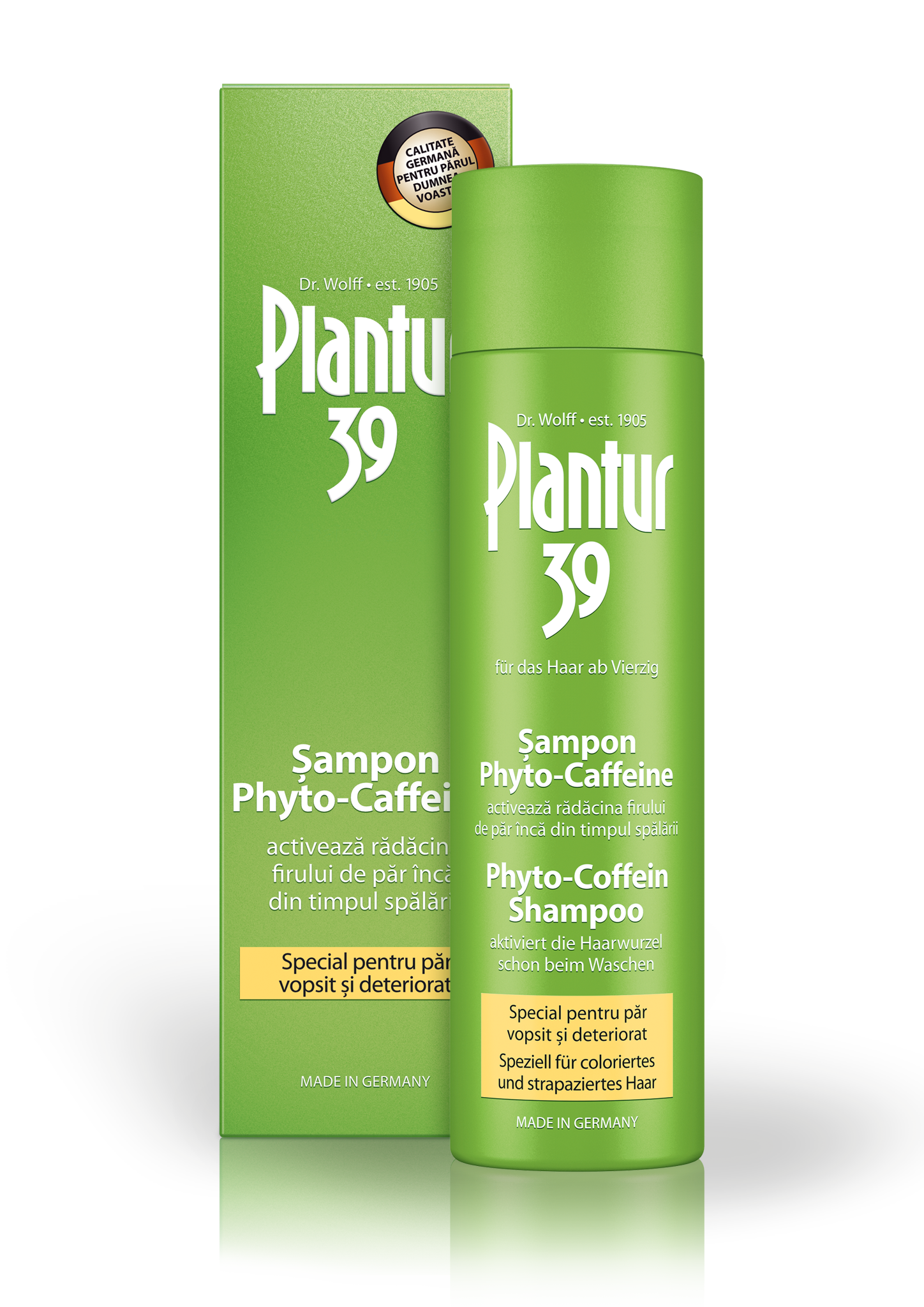 Sampon - Plantur 39 Șampon Phyto-Caffeine pentru păr vopsit și deteriorat, 250ml, sinapis.ro