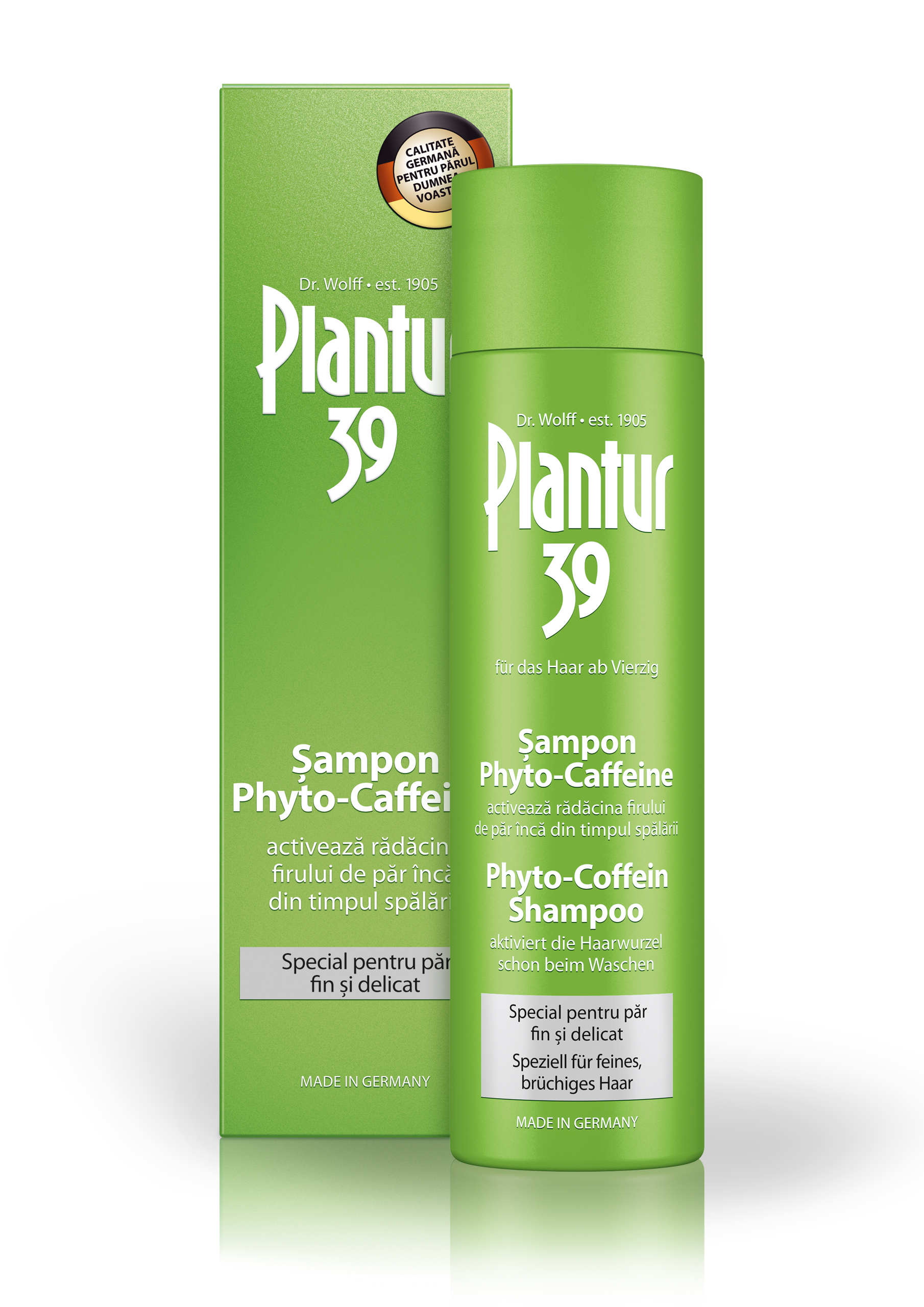 Sampon - Plantur 39 Șampon Phyto-Caffeine special pentru păr fin și delicat, 250ml, sinapis.ro