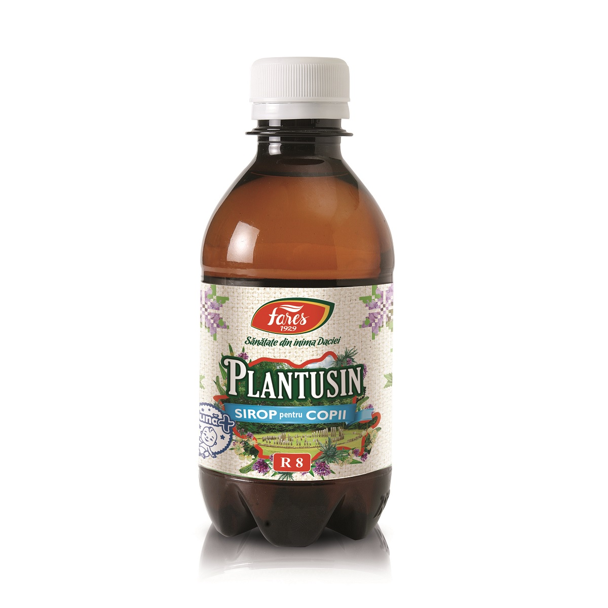 SUPLIMENTE - Plantusin pentru copii, R35, sirop cu fructoza, 250 ml, Fares, sinapis.ro