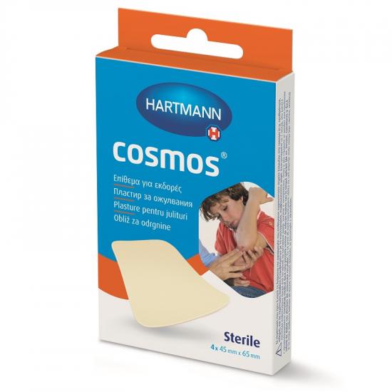 Plasturi si pansamente - Plasturi Cosmos Abrasions 45x65mm, 4 bucati, Hartmann, sinapis.ro