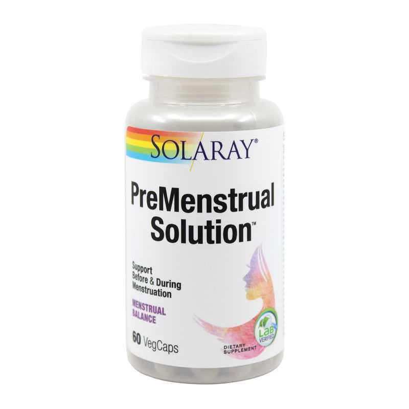 SUPLIMENTE - Premenstrual Solution Solaray, 60 capsule, Secom, sinapis.ro