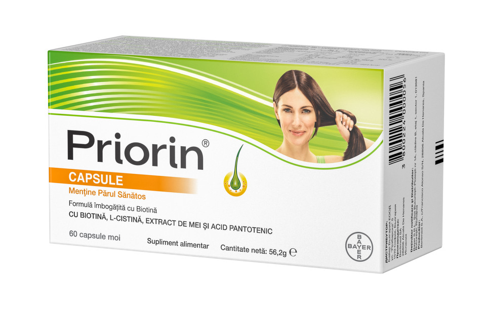 Suplimente alimentare - Priorin, menține părul sănătos, 60 capsule, sinapis.ro