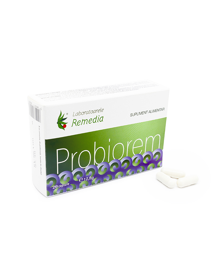 Probiotice si Prebiotice - Probiorem, 20 comprimate, Remedia, sinapis.ro