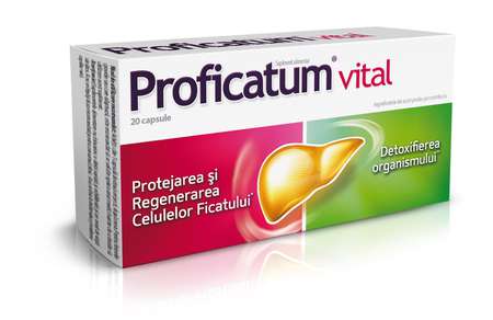 Protectoare hepatice - Proficatum vital 60 comprimate, sinapis.ro