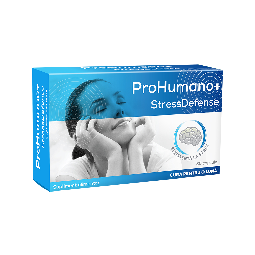 Adulti - ProHumano+ Stressdefense, 30 capsule, Pharmalinea, sinapis.ro