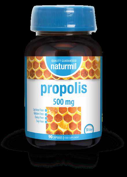 Raceala si gripa - Propolis 500 mg, 90 capsule, sinapis.ro