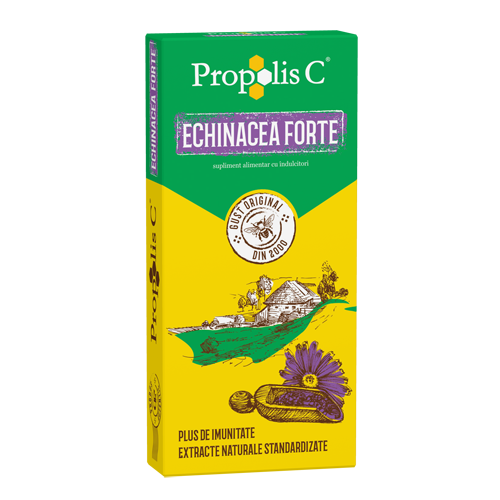 Imunitate - Propolis C cu Echinacea Forte, 30 comprimate, Fiterman, sinapis.ro
