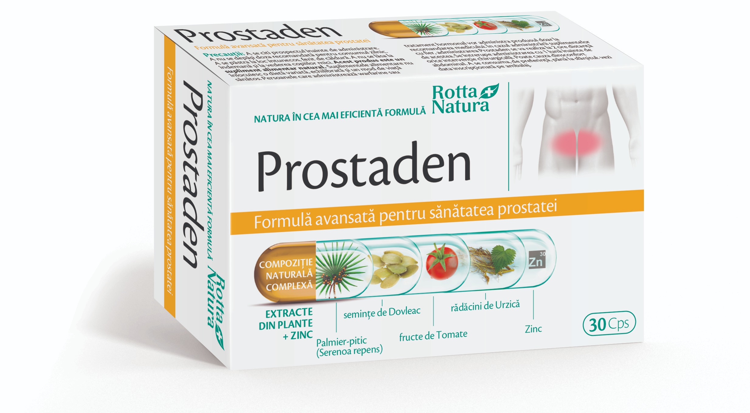 Prostata - Prostaden, 30 capsule, Rotta Natura, sinapis.ro