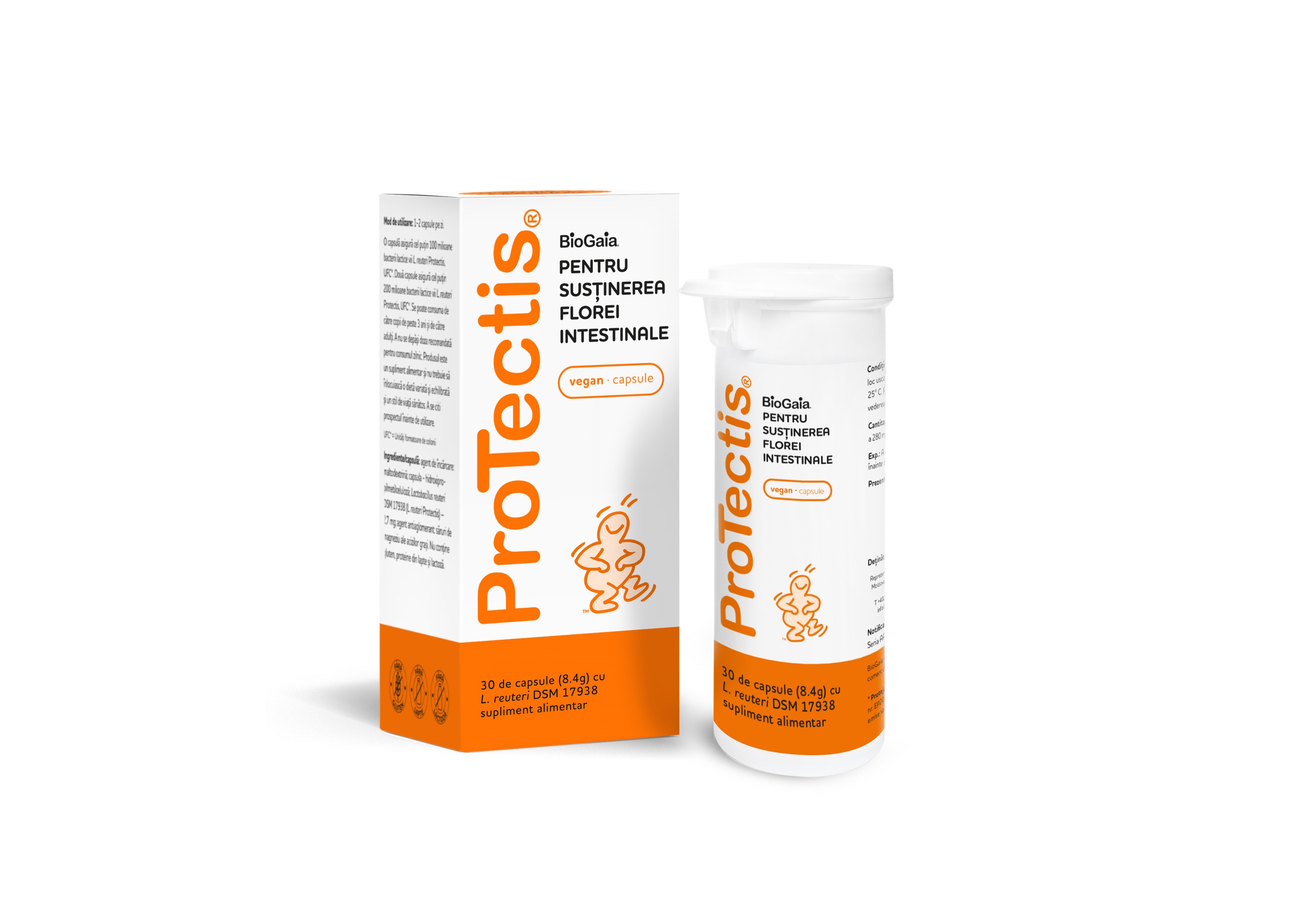 Probiotice si Prebiotice - Protectis BioGaia, 30 capsule, sinapis.ro