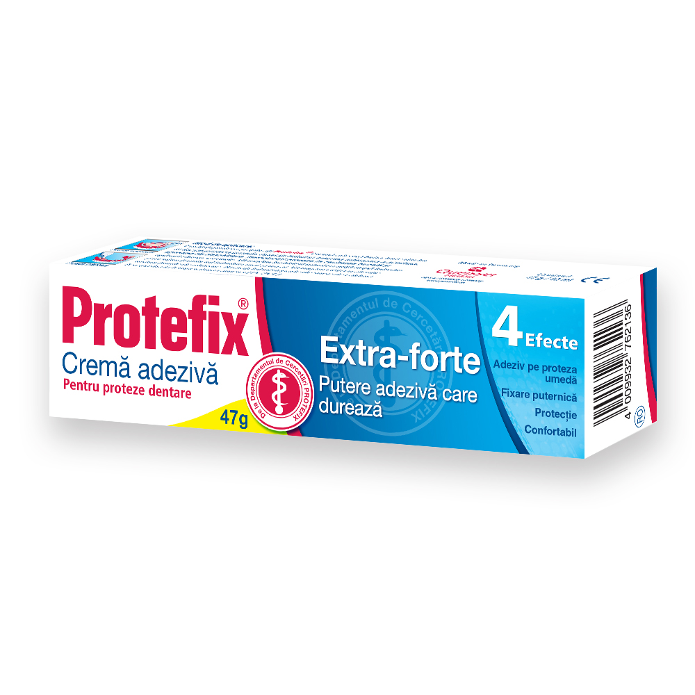 Adezivi proteze dentare - Protefix Cremă adezivă Extra Forte, 47g, sinapis.ro