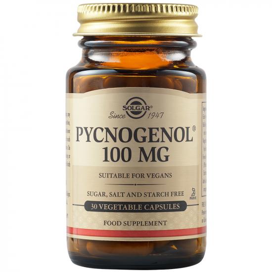 Adulti - Pycnogenol 100 mg, 30 capsule, Solgar, sinapis.ro