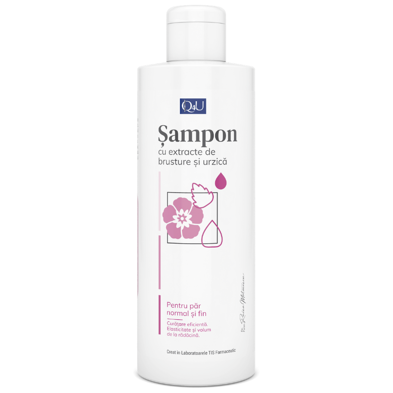 Sampon - Q4U Șampon cu brusture și urzică, 250 ml, Tis, sinapis.ro
