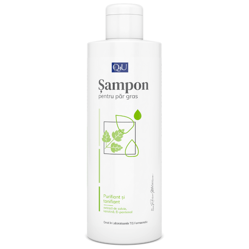 Sampon - Q4U Șampon pentru păr gras, 200 ml, Tis, sinapis.ro