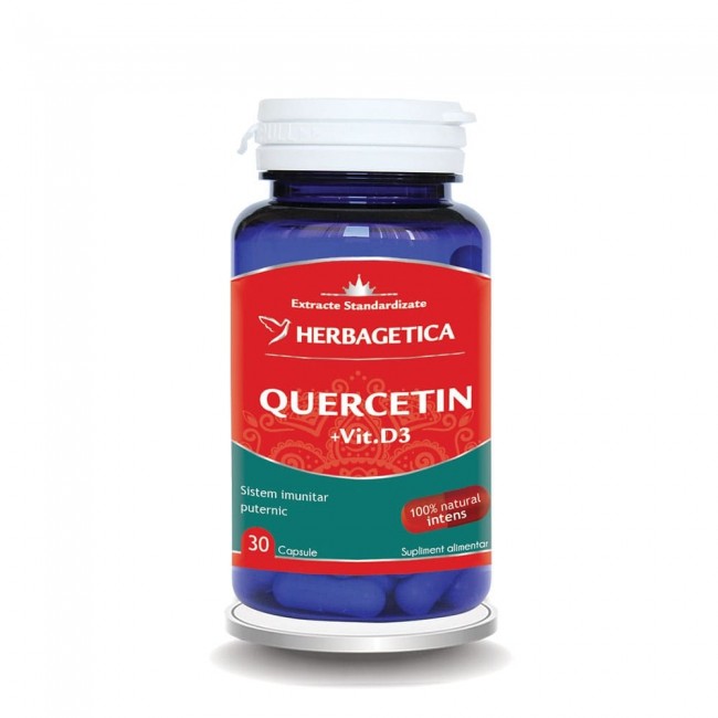 Imunitate - Quercetin+Vitamina D3  30 capsule, sinapis.ro