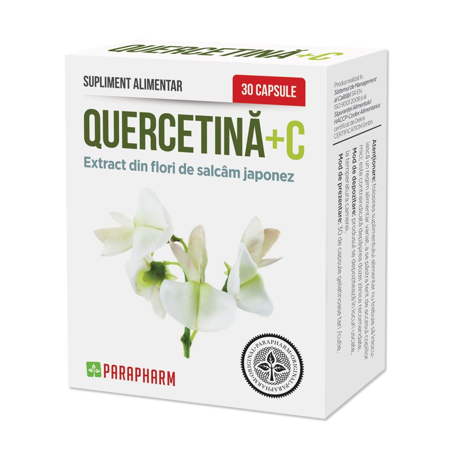 Suplimente alimentare - Quercetina+C 30 capsule, sinapis.ro