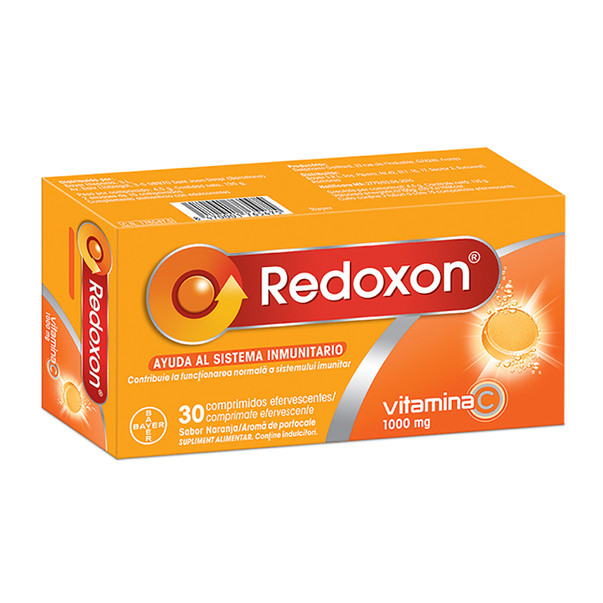 Imunitate - Redoxon Vitamina C 1000mg orange, 30 comprimate efervescente, sinapis.ro