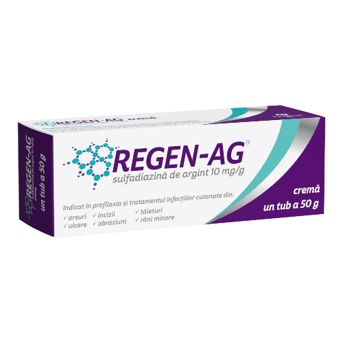 Arsuri - Regen-Ag 10 mg/g, cremă, 50 g, Fiterman, sinapis.ro