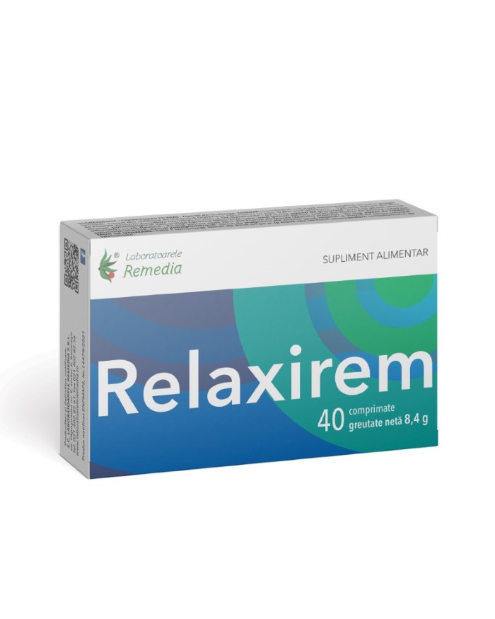 Antistres - Relaxirem, 40 comprimate, Remedia, sinapis.ro