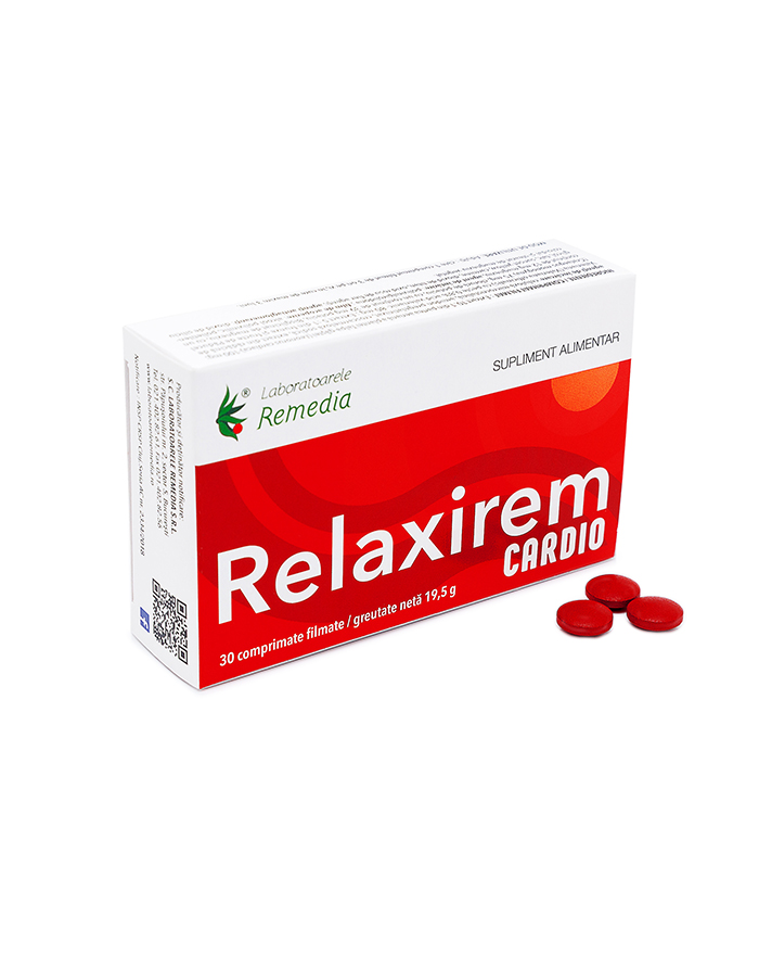 Antistres - Relaxirem cardio, 30 comprimate, Remedia, sinapis.ro