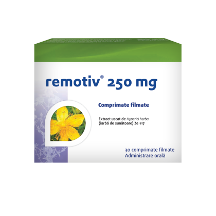 Antistres - Remotiv 250mg, 30 comprimate filmate, sinapis.ro