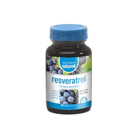 ANTIOXIDANTI - Resveratrol 400mg, 60 capsule, Naturmil, sinapis.ro