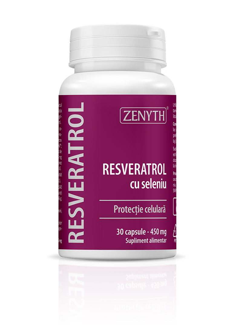 Cardiace-tensiune - Resveratrol cu Seleniu, 30 capsule, sinapis.ro