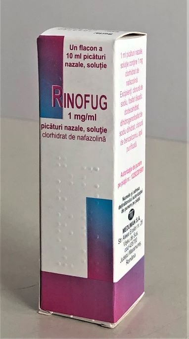 Solutii nazale - Rinofug 0.1%, picături nazale, Meduman, sinapis.ro