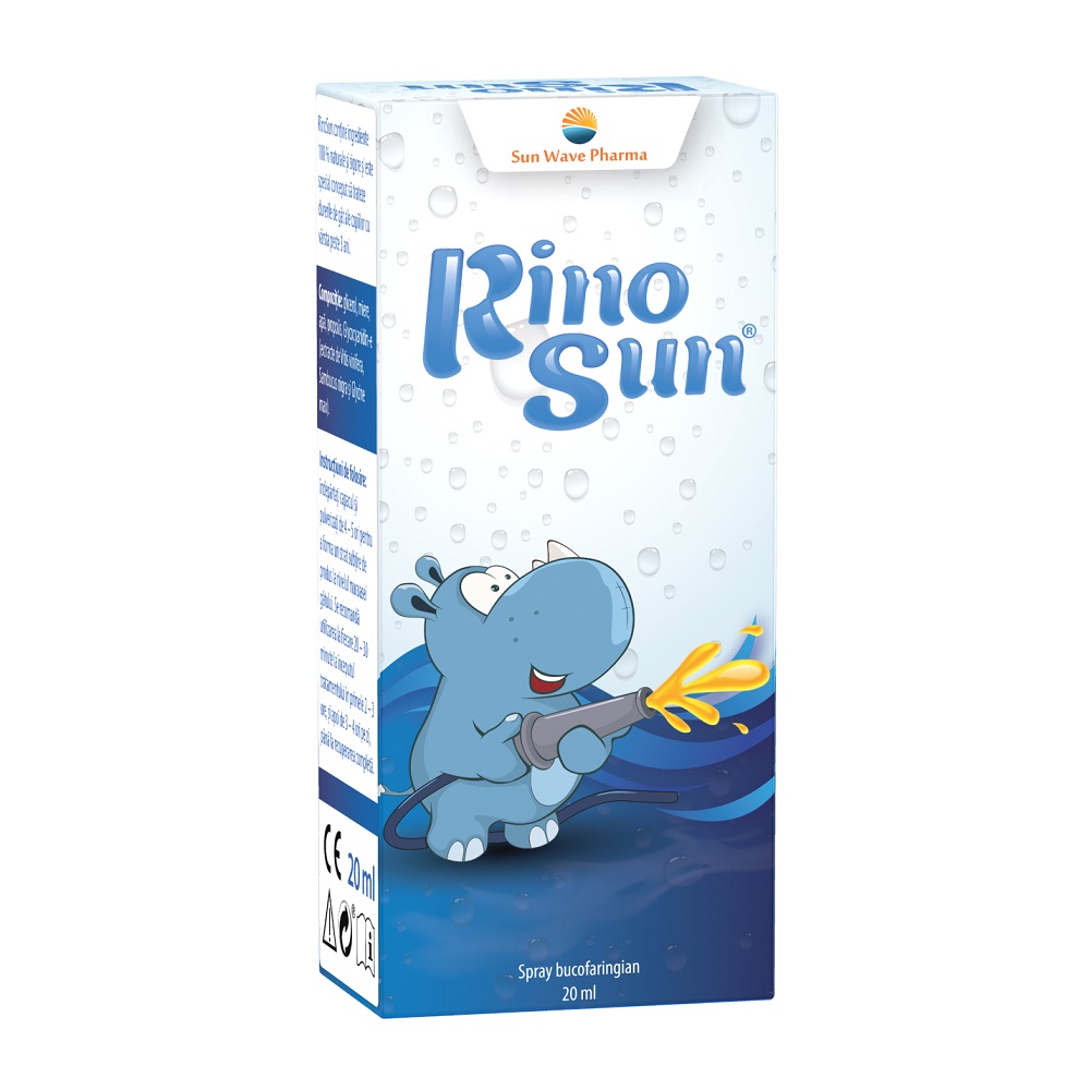 Dureri de gat - Rinosun Spray, 20 ml, Sun Wave Pharma, sinapis.ro