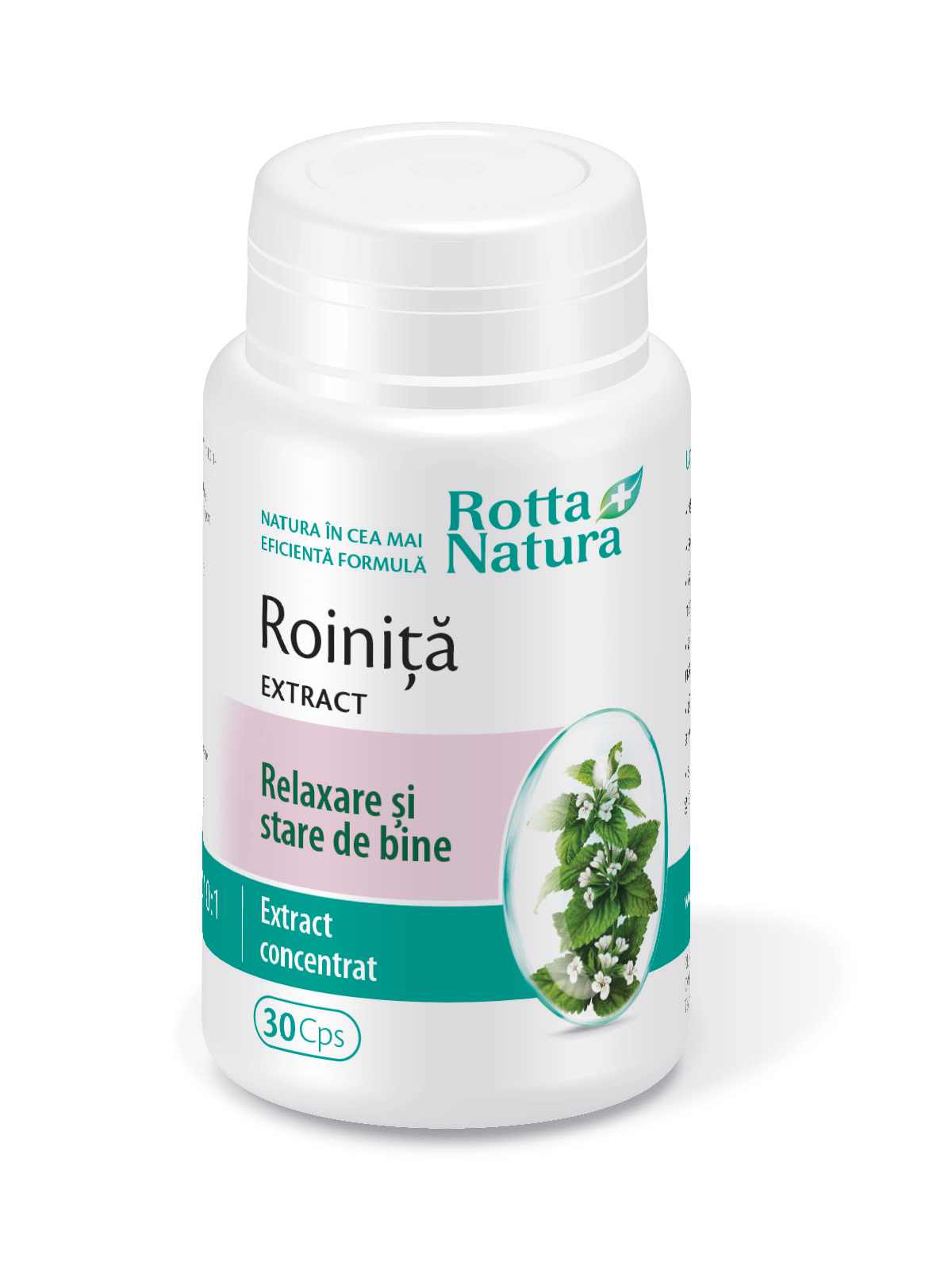 Antistres - Roiniță extract, 30 capsule, Rotta Natura, sinapis.ro