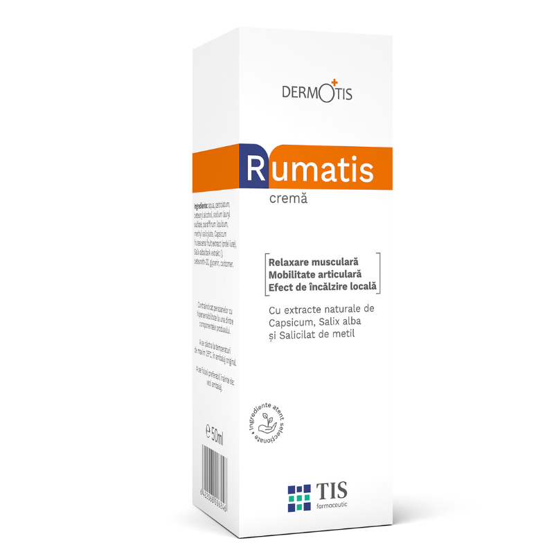 Dureri musculare - Rumatis, cremă, 50 ml, Tis, sinapis.ro