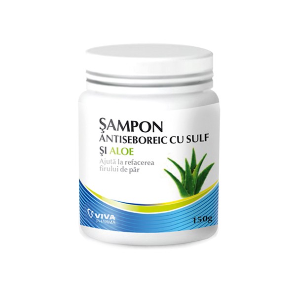 Sampon - Șampon antiseboreic cu aloe, 150 g, Viva Pharma, sinapis.ro