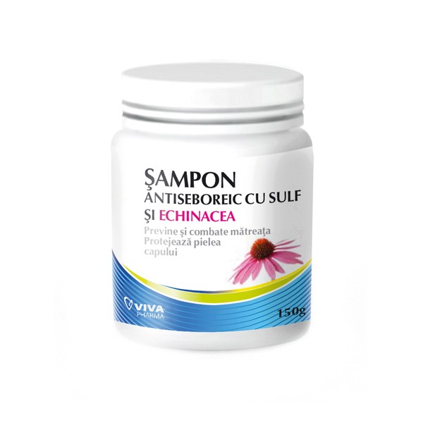 Sampon - Șampon antiseboreic cu sulf și echinacea, 150 g, Viva Pharma, sinapis.ro