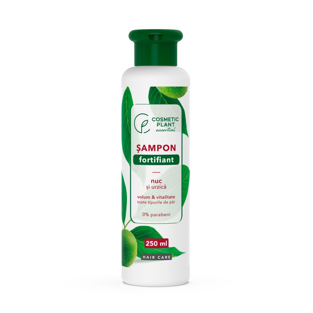 Caderea parului - Şampon fortifiant cu nuc şi urzică, 250ml, Cosmetic Plant, sinapis.ro
