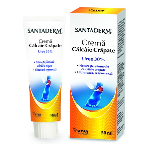 Creme - Santaderm cremă cu uree 30% pentru călcâie crăpate, 50 ml, Viva Pharma, sinapis.ro