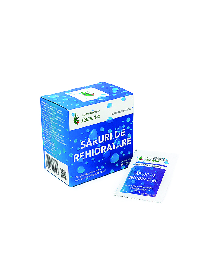 Saruri de rehidratare - Săruri de rehidratare, 20 plicuri, Remedia, sinapis.ro
