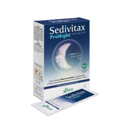Sedative - Sedivitax ProNight Advanced, 10 pliculețe granulare, sinapis.ro