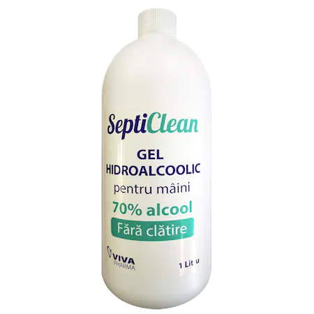 Igienizanti - Septiclean gel hidroalcoolic mâini, 1000 ml, Viva Pharma, sinapis.ro
