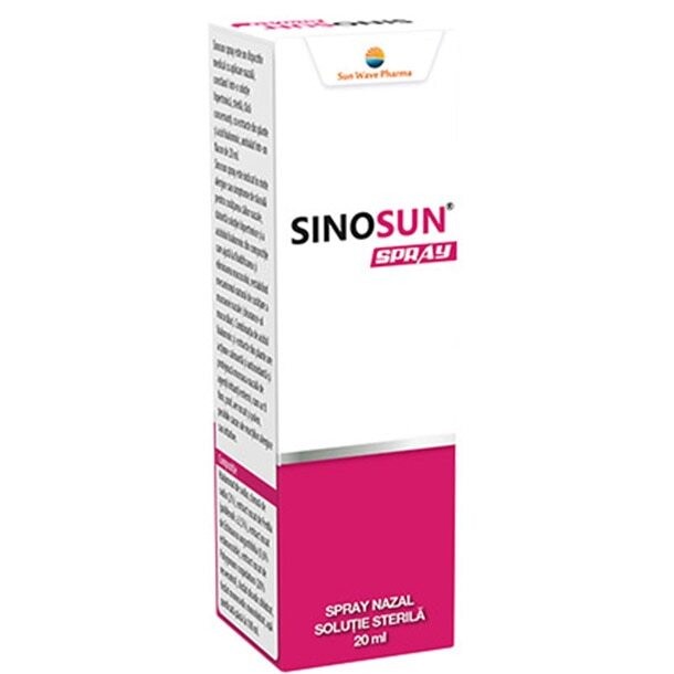 Dureri de gat - Sinosun spray, 20 ml, Sun Wave Pharma, sinapis.ro
